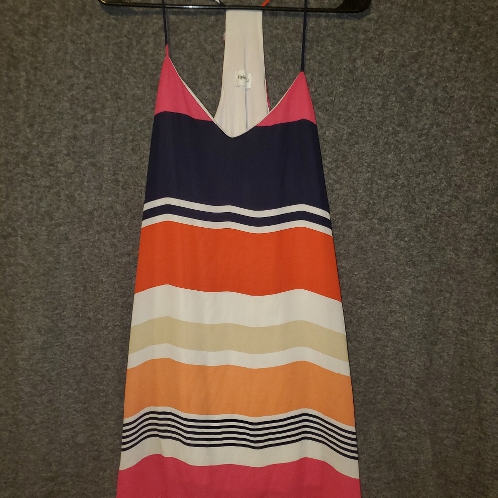 Bikini Cover Up with Stripes by Style Rack Size M
